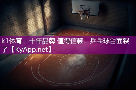 乒乓球台面裂了